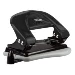 Milan Taladro Perforador Metalico - Incluye Guia de Plastico - hasta 15 Hojas - Color Negro - immagine 2
