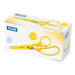 Milan Basic Colours Tijeras de 13.4cm - Mango Ergonomico - Punta Redondeada - Hoja de Acero Inoxidable - Color Amarillo - immagine 2