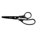 Milan Basic Shadow Tijeras de 13.4cm - Mango Ergonomico - Punta Redondeada - Hoja de Acero Inoxidable - Color Negro - immagine 2