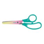 Milan Basic Sunset Tijeras de 13.4cm - Mango Ergonomico - Punta Redondeada - Hoja de Acero Inoxidable - Color Turquesa - immagine 2