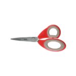 Milan Tijeras de Oficina de 19cm - Mango Ergonomico - Hoja de Acero Inoxidable - Color Rojo - immagine 2
