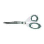 Milan Tijeras de Oficina de 22cm - Mango Ergonomico - Hoja de Acero Inoxidable - Color Blanco - immagine 2