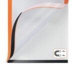 Nobo Pack de 2 Marcos Autoadhesivos Magneticos en Formato A4 - Colocacion en Vertical u Horizontal - Marco de Color Naranja - immagine 4