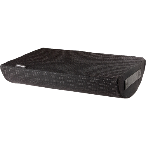 Fellowes Breyta Reposapies de Espuma - Opcion Normal y Balanceo - Funda de Poliester 100% Reciclado - Certificado por FIRA - Color Negro