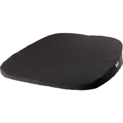 Fellowes Breyta Cojin de Asiento en Cuña - Espuma con Contenido Reciclado - Asa Incorporada - Funda de Tejido de Poliester 100% Reciclado - Certificado por FIRA - Color Negro