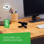 Novus B 36FC re+new Grapadora de Tenaza - Hasta 20 Hojas - Fabricada con un 91% de Plastico Reciclado - Grapado Cerrado Plano - Color Negro - immagine 4