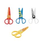 Safta Expositor con 20 Tijeras de 12cm - Asas Ergonomicas - Plastico Resistente - Punta Redonda Segura - Colores Surtidos - immagine 2