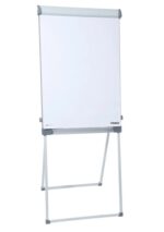Dahle 96011 Profesional Pizarra/Caballete Metalico 670x950mm - Superficie Magnetica - 2 Portafotos Extraibles - Bandeja para Rotuladores - Color Blanco