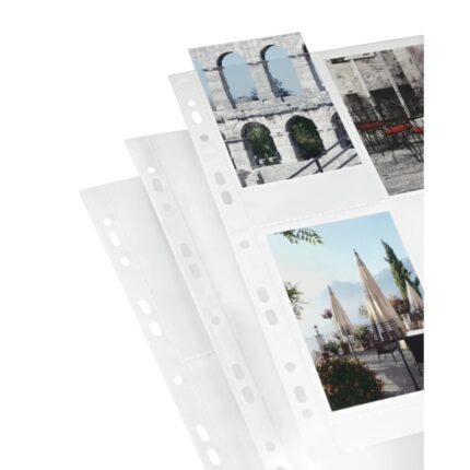 Hama Pack de 10 Fundas para Fotos A4 - Capacidad 8 Fotos 10x15cm - 314x237mm - Color Blanco