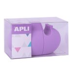 Apli Nordik Collection Dispensador de Cinta Adhesiva para Rollos 19mmx33m - Textura Suave y Tacto Agradable - Colores Aleatorios Surtidos - immagine 4