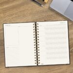Finocam Haiku Agenda de Espiral en Catalan - 16 Meses - Semana Vista Horizontal - Formato E10 - 155x212mm - Tapa Dura - Papel de 95g/m2 - Cierre con Goma Elastica - Color Negro - immagine 5