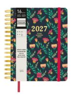 Finocam Vitae Agenda de Espiral en Catalan - 16 Meses - Semana Vista Horizontal - Formato 4º - 155x217mm - Tapa Dura - Papel de 80g/m2 - Goma Elastica - Bolsillo con Fuelle - Multicolor - immagine 2