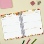 Finocam Cloe Agenda de Espiral en Catalan - 16 Meses - Semana Vista Horizontal - Formato E10 - 155x212mm - Tapa Dura - Papel de 100g/m2 - Goma Elastica - Adhesivos Tematicos - Multicolor - immagine 4