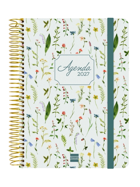 Finocam Cloe Agenda de Espiral en Catalan - 16 Meses - Semana Vista Horizontal - Formato E10 - 155x212mm - Tapa Dura - Papel de 100g/m2 - Goma Elastica - Adhesivos Tematicos - Multicolor Finocam Cloe Agenda de Espiral en Catalan - 16 Meses - Semana Vista Horizontal - Formato E10 - 155x212mm - Tapa Dura - Papel de 100g/m2 - Goma Elastica - Adhesivos Tematicos - Multicolor