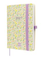 Finocam Capri Agenda de Tapa Blanda en Catalan - 16 Meses - Semana Vista Horizontal - Formato F4 - 118x168mm - Papel de 80g/m2 - Bolsillo Interior - Cierre con Goma - Multicolor