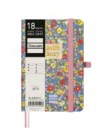 Finocam Minimal Agenda de Tapa Dura Internacional - 18 Meses - Semana Vista Horizontal - Formato M3 - 100x150mm - Papel Crema de 80g/m2 - Bolsillo Interior - Cierre con Goma - Multicolor - immagine 2