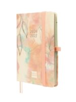 Finocam Minimal Agenda de Tapa Dura Internacional - 18 Meses - Semana Vista Horizontal - Formato M3 - 100x150mm - Papel Crema de 80g/m2 - Bolsillo Interior - Cierre con Goma - Multicolor