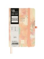 Finocam Minimal Agenda de Tapa Dura Internacional - 18 Meses - Semana Vista Horizontal - Formato M3 - 100x150mm - Papel Crema de 80g/m2 - Bolsillo Interior - Cierre con Goma - Multicolor - immagine 2