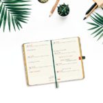 Finocam Minimal Agenda de Tapa Dura Internacional - 18 Meses - Semana Vista Horizontal - Formato M3 - 100x150mm - Papel Crema de 80g/m2 - Bolsillo Interior - Cierre con Goma - Multicolor - immagine 4