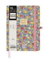 Finocam Minimal Agenda de Tapa Dura Internacional - 18 Meses - Semana Vista Horizontal - Formato M5 - 140x190mm - Papel Crema de 80g/m2 - Bolsillo Interior - Cierre con Goma - Multicolor - immagine 2