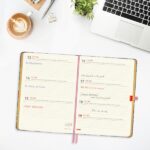 Finocam Minimal Agenda de Tapa Dura Internacional - 18 Meses - Semana Vista Horizontal - Formato M5 - 140x190mm - Papel Crema de 80g/m2 - Bolsillo Interior - Cierre con Goma - Multicolor - immagine 4