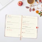 Finocam Minimal Agenda de Tapa Dura Internacional - 18 Meses - Semana Vista Horizontal - Formato M5 - 140x190mm - Papel Crema de 80g/m2 - Bolsillo Interior - Cierre con Goma - Multicolor - immagine 4