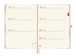 Finocam Minimal Agenda de Tapa Dura Internacional - 18 Meses - Semana Vista Horizontal - Formato M5 - 140x190mm - Papel Crema de 80g/m2 - Bolsillo Interior - Cierre con Goma - Multicolor - immagine 5