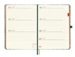 Finocam Minimal Agenda de Tapa Dura Internacional - 18 Meses - Semana Vista Horizontal - Formato M5 - 140x190mm - Papel Crema de 80g/m2 - Bolsillo Interior - Cierre con Goma - Multicolor - immagine 5
