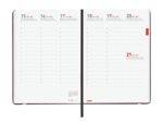 Finocam Mara Agenda de Tapa Flexible Internacional - 18 Meses - Semana Vista Vertical - Formato Y10 - 140x204mm - Papel de 80g/m2 - Esquinas Microperforadas - Cierre con Goma - Color Negro - immagine 5