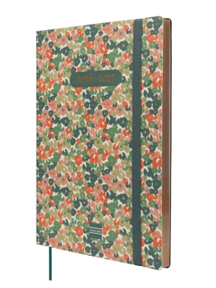 Finocam Mara Agenda de Tapa Flexible Internacional - 18 Meses - Semana Vista Vertical - Formato Y10 - 140x204mm - Papel de 80g/m2 - Esquinas Microperforadas - Cierre con Goma - Multicolor