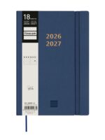 Finocam Mara Agenda de Tapa Flexible Internacional - 18 Meses - Semana Vista Vertical - Formato Y10 - 140x204mm - Papel de 80g/m2 - Esquinas Microperforadas - Cierre con Goma - Color Azul - immagine 2