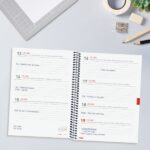 Finocam Espiral Agenda Internacional - 18 Meses - Semana Vista Horizontal - Formato E10 - 155x212mm - Tapas de Polipropileno - Papel de 80g/m2 - Esquinas Microperforadas - Color Negro - immagine 4
