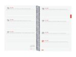 Finocam Espiral Agenda Internacional - 18 Meses - Semana Vista Horizontal - Formato E10 - 155x212mm - Tapas de Polipropileno - Papel de 80g/m2 - Esquinas Microperforadas - Color Negro - immagine 5