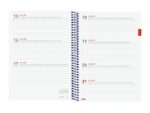 Finocam Espiral Agenda Internacional - 18 Meses - Semana Vista Horizontal - Formato E10 - 155x212mm - Tapas de Polipropileno - Papel de 80g/m2 - Esquinas Microperforadas - Color Azul - immagine 5