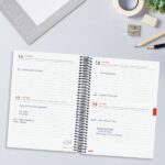 Finocam Espiral Agenda Internacional - 18 Meses - 2 Dias por Pagina - Formato E10 - 155x212mm - Tapas de Polipropileno - Papel de 70g/m2 - Esquinas Microperforadas - Color Negro - immagine 4