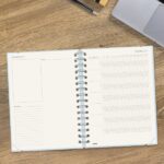 Finocam Haiku Agenda de Espiral - 16 Meses - Semana Vista Horizontal - Formato E10 - 155x212mm - Tapa Dura - Papel de 95g/m2 - Cierre con Goma Elastica - Color Azul - immagine 5