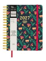 Finocam Vitae Agenda de Espiral - 16 Meses - Semana Vista Horizontal - Formato 4º - 155x217mm - Tapa Dura - Papel de 80g/m2 - Cierre con Goma Elastica - Bolsillo con Fuelle - Multicolor - immagine 2