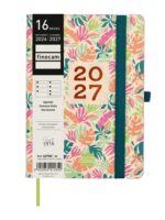 Finocam Capri Agenda de Tapa Blanda - 16 Meses - Semana Vista Horizontal - Formato F4 - 118x168mm - Papel de 80g/m2 - Bolsillo Interior - Cierre con Goma - Multicolor - immagine 2
