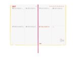Finocam Dotted Agenda de Tapa Flexible Internacional - 16 Meses - Semana Vista Horizontal - Formato Y10 - 140x204mm - Papel de 80g/m2 - Esquinas Microperforadas - Cierre con Goma - Multicolor - immagine 5