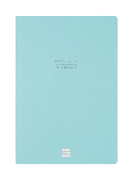 Finocam Haiku Planificador sin Fechar - Internacional - Mes Vista - Formato Y11 - 165x240mm - Papel de 95g/m2 - Hojas con Punteado - 16 Meses - Color Azul