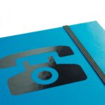 Finocam Phone Indice Telefonico - Formato 8º - 100x150mm - Tapas de Carton Forrado - Papel de 120g/m2 - Cierre con Goma Elastica - Espiral Doble Metalica - Color Azul - immagine 4