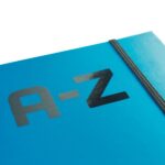 Finocam A-Z Indice Alfabetico - Formato 8º - 100x150mm - Tapas de Carton Forrado - Papel de 80g/m2 - Cierre con Goma Elastica - Espiral Doble Metalica - Color Azul - immagine 3