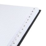Finocam A-Z Indice Alfabetico - Formato 8º - 100x150mm - Tapas de Carton Forrado - Papel de 80g/m2 - Cierre con Goma Elastica - Espiral Doble Metalica - Color Negro - immagine 4