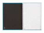Finocam A-Z Indice Alfabetico - Formato A5 - 148x210mm - Tapas de Carton Forrado - Papel de 80g/m2 - Cierre con Goma Elastica - Espiral Doble Metalica - Color Azul - immagine 5