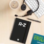 Finocam A-Z Indice Alfabetico - Formato A5 - 148x210mm - Tapas de Carton Forrado - Papel de 80g/m2 - Cierre con Goma Elastica - Espiral Doble Metalica - Color Negro - immagine 2