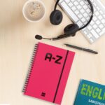 Finocam A-Z Indice Alfabetico - Formato A5 - 148x210mm - Tapas de Carton Forrado - Papel de 80g/m2 - Cierre con Goma Elastica - Espiral Doble Metalica - Color Magenta - immagine 2