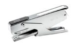 Novus B 38 Grapadora de Tenaza - Hasta 40 Hojas - Para Grapas 24/6-24/8 y 26/6-26/8 - Grapado Temporal y Permanente - Color Cromado