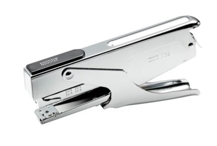 Novus B 38 Grapadora de Tenaza - Hasta 40 Hojas - Para Grapas 24/6-24/8 y 26/6-26/8 - Grapado Temporal y Permanente - Color Cromado