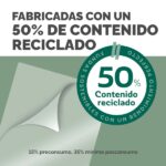 Fellowes Pack de 100 Fundas para Plastificar - Formato A4 - 80 micras - Efecto Brillo - Fabricado con 50% Material Reciclado - Transparente - immagine 3