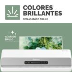 Fellowes Pack de 100 Fundas para Plastificar - Formato A5 - 80 micras - Efecto Brillo - Fabricado con 50% Material Reciclado - Transparente - immagine 5